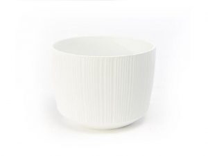 PORTAVASO CERAMICA BIANCO LINES D.19 X H 16