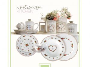 TAVOLA 18 PZ.NASTRI E ROSE SHERWOOD