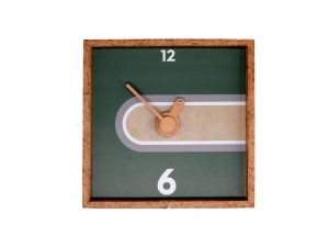 OROLOGIO LEGNO VERDE QUADRO CM31X31H4,5