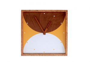 OROLOGIO LEGNO GIALLO QUADRO CM31X31H4,5