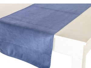 RUNNER 135X45 ORLATO POLENTA BLU