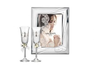 COPPIA FLUTES + CORNICE 13X18 NOZZE