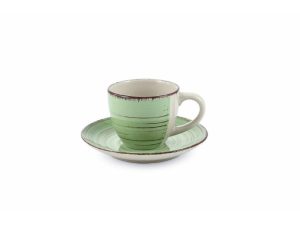 SET 6 TAZZINE CAFFE' C/P.DUBAI LIGHT COLORI ASSORTITI VILLA D'ESTE